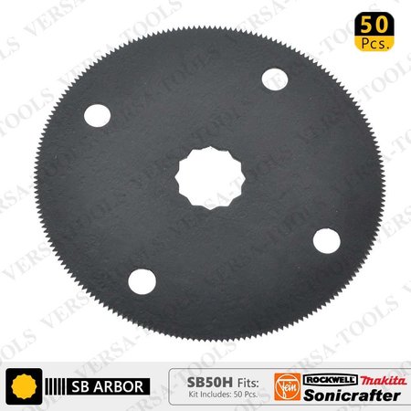 VERSA TOOL 80mm HSS Circular Multi-Tool Saw Blades, PK 50 SB50H